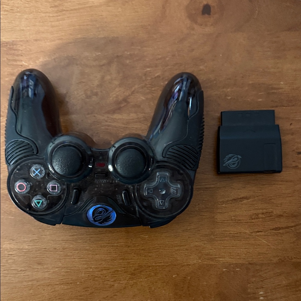 Wireless Black Game Controller with USB Receiver